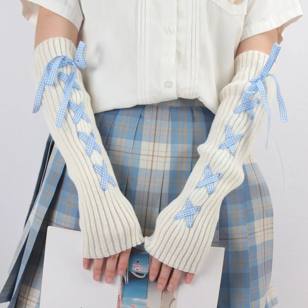 Fingerless Glove Knit - Manchons en tricot tendance pour femmes