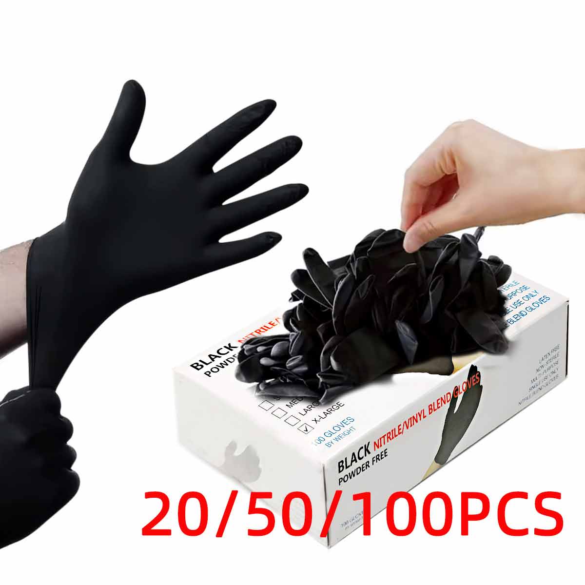 Gants en vinyle noir, gants je - Rubber Glove Cleaning avis et prix