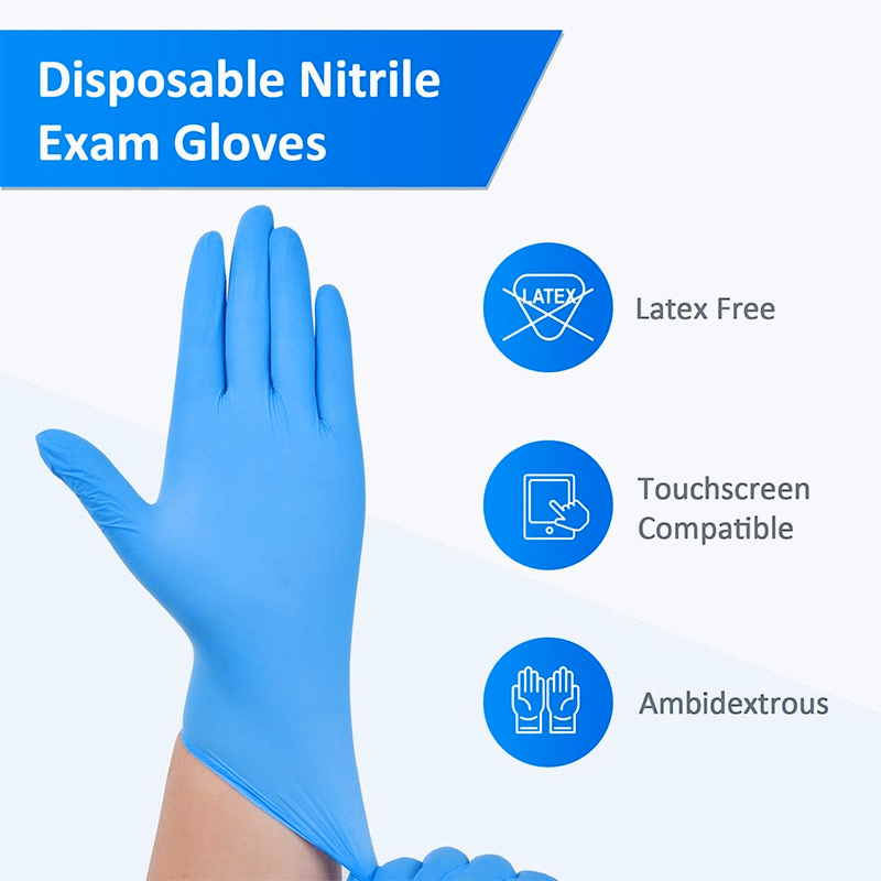 100 gants jetables en nitrile  - Latex Disposable Glove avis et prix