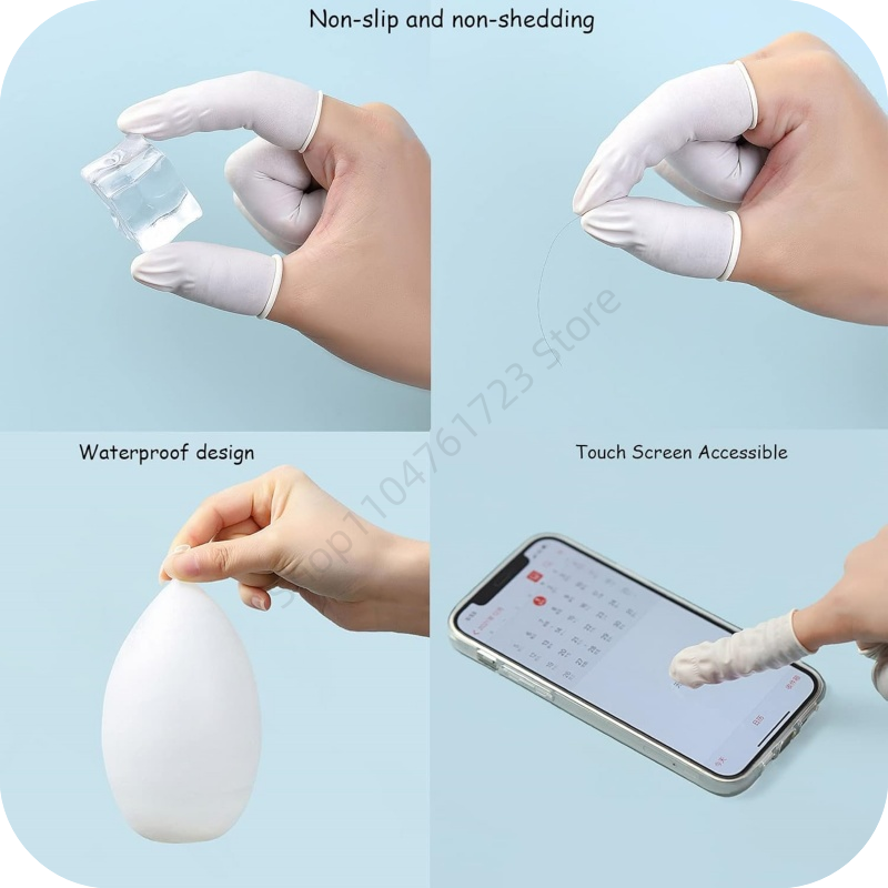 100 Protège-doigts jetables en - Latex Disposable Glove avis et prix